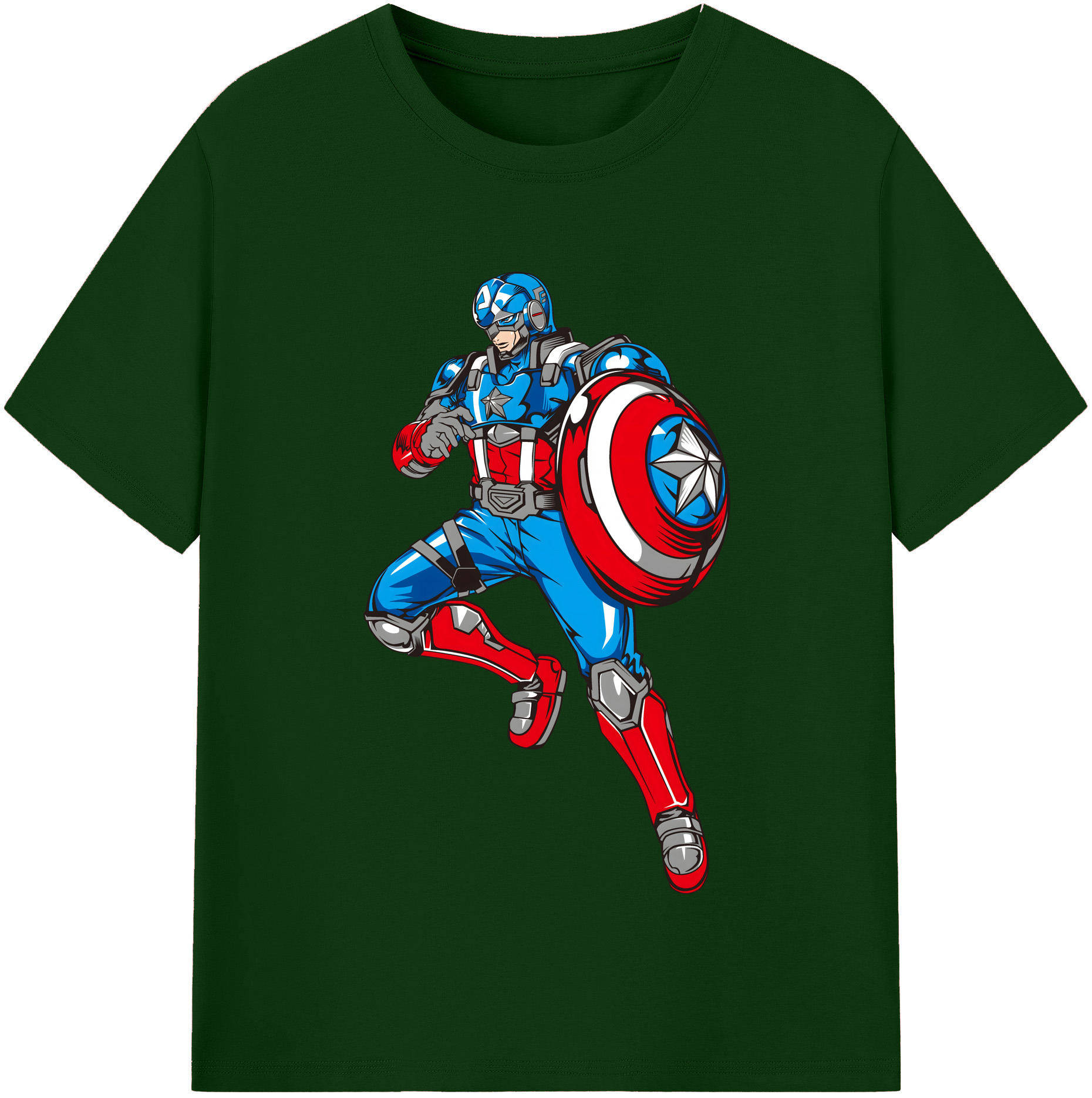 （画像用） アベンジャーズ The Avengers 綿100％半袖Tシャツ（フロントプリント）